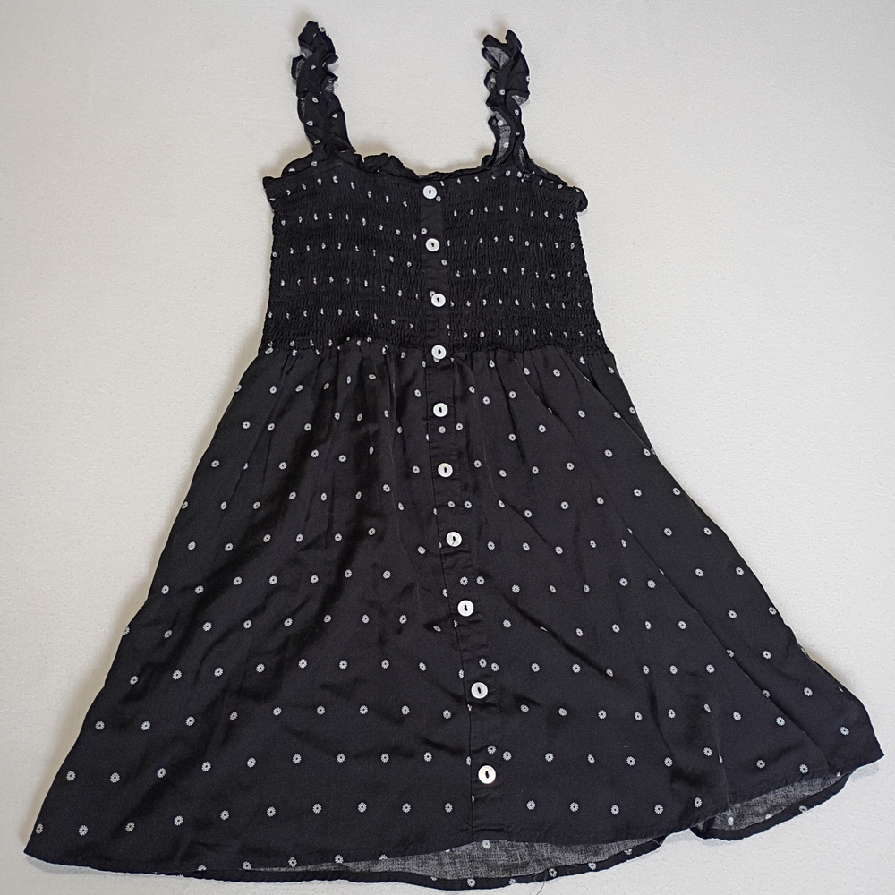 Love Culture Black and White Lightweight Floral Print Flirty Sun Dress Size S